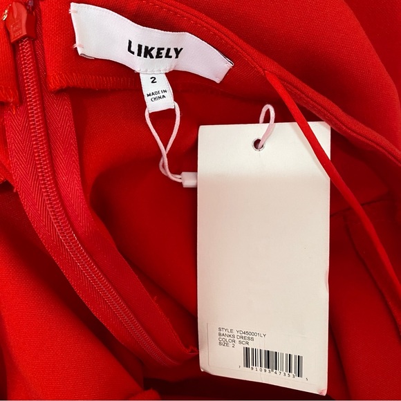 LIKELY Banks Dress in Scarlet - Picture 10 of 11